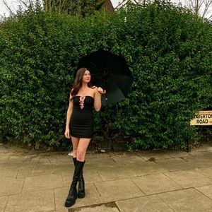 Motel rocks black mini dress